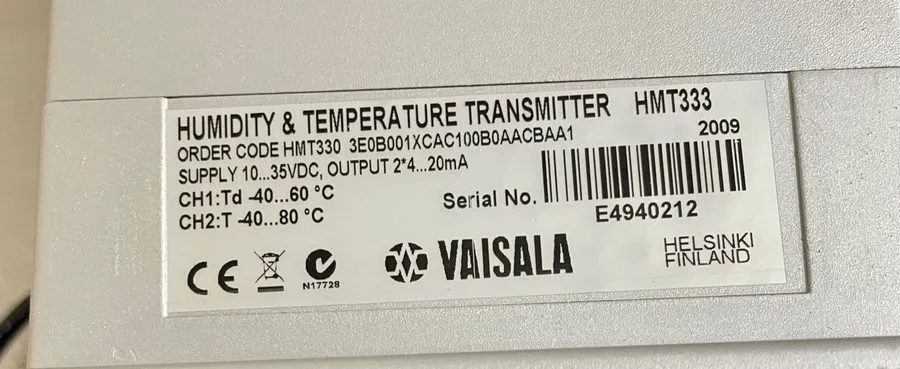 Датчик температуры Vaisala HMT331 Temperature and Humidity Transmitter — фото лота 2