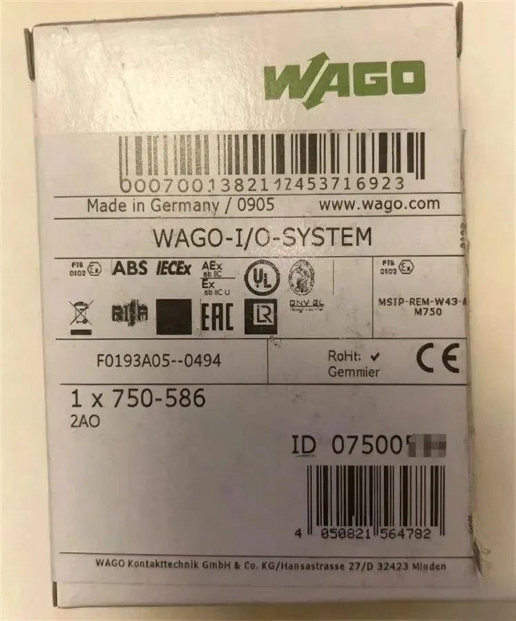 ПЛК Wago 750-586 Buscoupler DeviceNet Module PLC