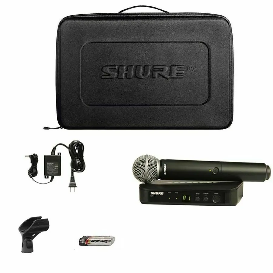 Микрофон Shure BLX24/SM58 Wireless System with SM58 Handheld Vocal Microphone — фото лота 1