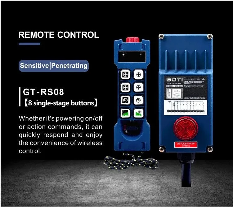 Таль Industrial Radio Wireless Crane Hoist Remote Controller Switch 8 Channel GT — фото лота 1