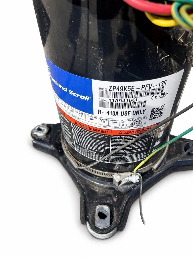 Компрессор Copeland ZP49K5E-PFV-130 Scroll Compressor R410A 208/230V 1 PH — фото лота 1
