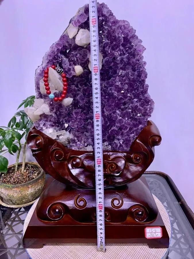 Лабораторный прибор 33.88LB TOP Natural Amethyst flower quartz carved crystal De