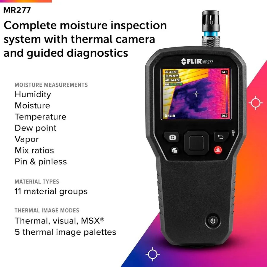 Тестер FLIR MR277 Building Inspection System Moisture Hygrometer w/ MSX IR Camer