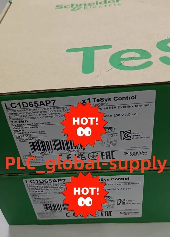 Контактор SCHNEIDER ELECTRIC LC1D65AP7 TESYS D CONTACTOR 3P 65A 230V AC COIL