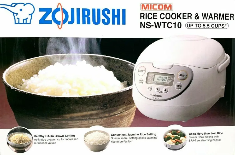 Рисоварка Zojirushi NS-WTC10 (5.5 Cup) MiCOM Rice Cooker and Warmer — фото лота 2
