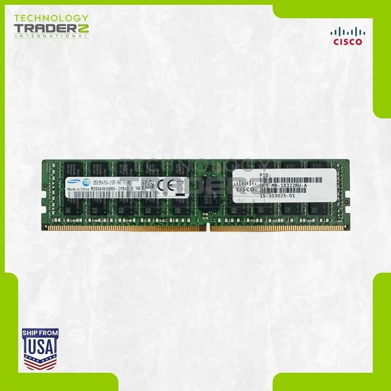 Модуль памяти UCS-MR-1X322RU-A Cisco 32GB PC4-17000 DDR4-2133MHz ECC 2Rx4 RAM M3