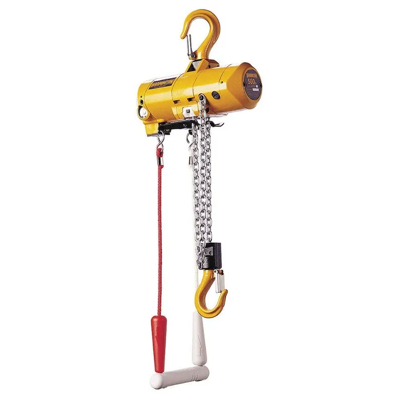 Таль Harrington Ah500c-10 Air Chain Hoist, 500 Lb. Cap., 10 Ft. Lift — фото лота 1