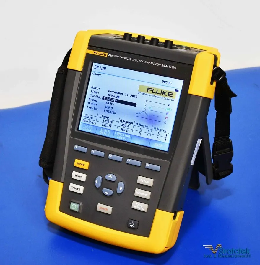 Анализатор Fluke 438 Series II Three Phase Power Quality & Motor Analyzer 438-II