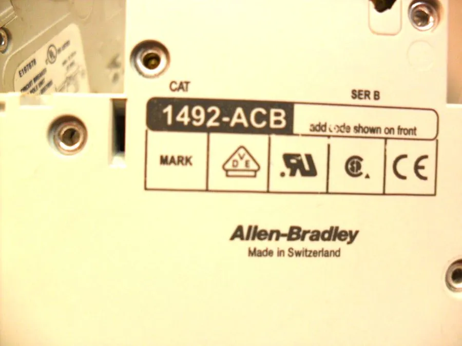 Автоматический выключатель Allen Bradley 1492-ACB S1 1A 125 VDC