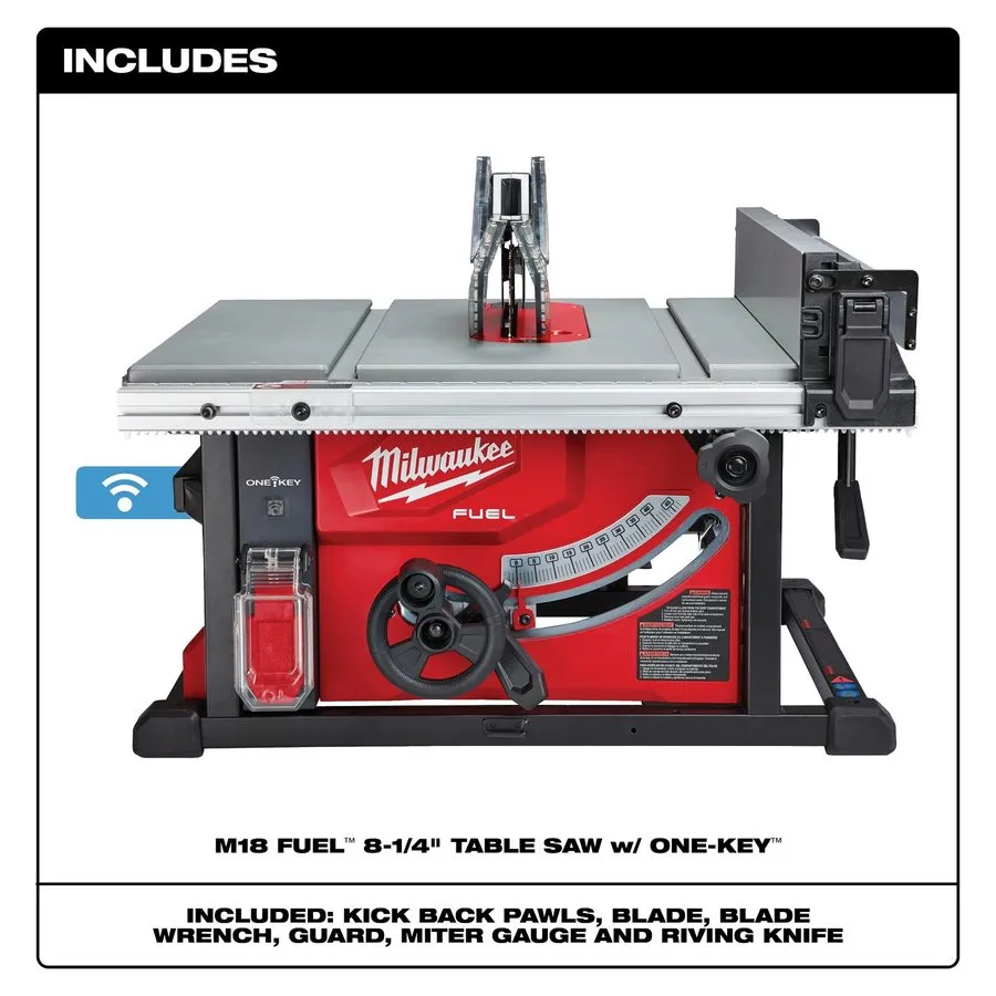 Оборудование ЧПУ Milwaukee 2736-20 M18 FUEL 8-1/4 Inch Table Saw Cordless 24-1/2