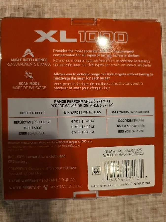 Оптико-электронная система HALO OPTICS XL1000 Laser Rangefinder 1000 yd 6x Magni
