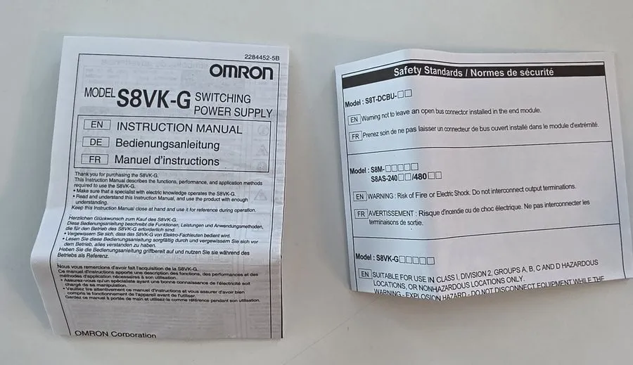 Блок питания Omron S8VK-G06024 Switching Power Supply 24VDC 2.5A 60W DIN Rail