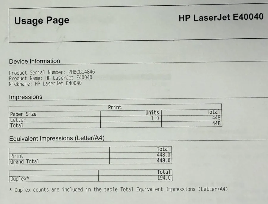 Лазерный принтер HP LaserJet Managed E40040 Duplex Network Monochrome Laser Prin