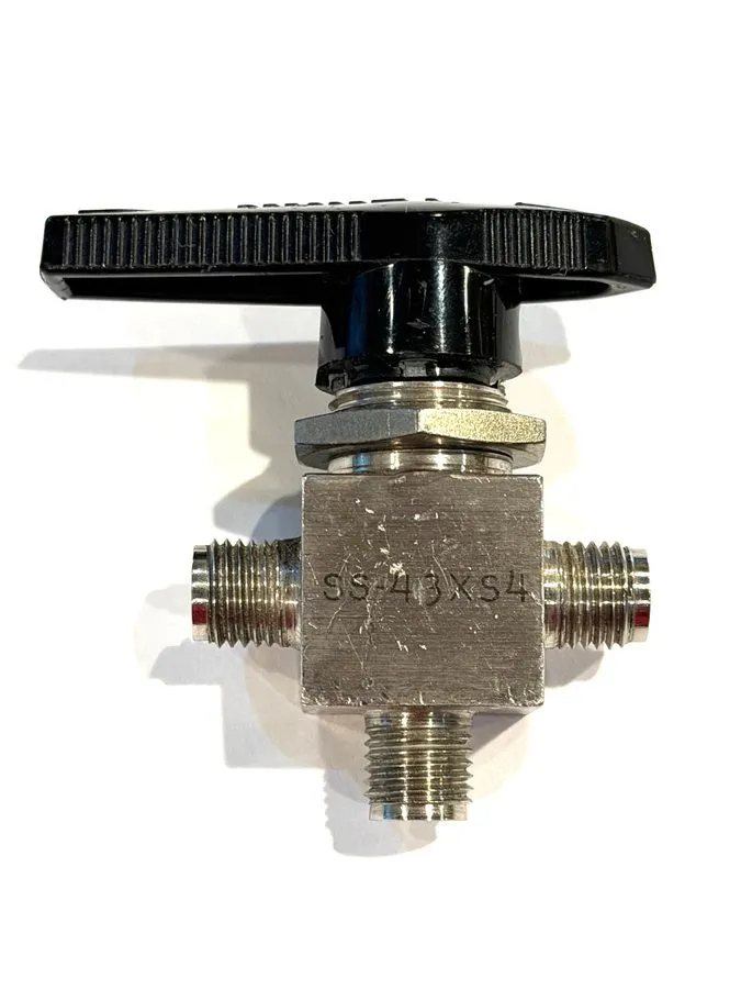 Клапан Whitey Swagelok SS-43XS4 1/4" Ball Valve 2500 PSI Stainless Steel NOD — фото лота 1
