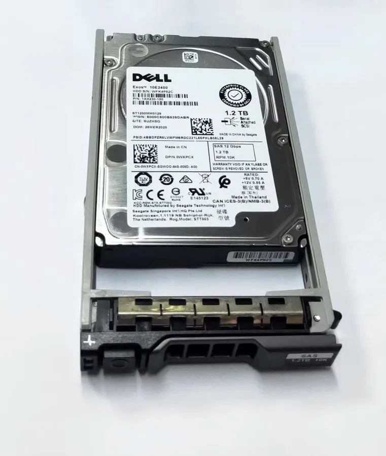 Сервер 0WXPCX Dell POWEREDGE WXPCX 1.2TB 10K RPM 12Gb/s 2.5" SAS SERVER HDD Hard