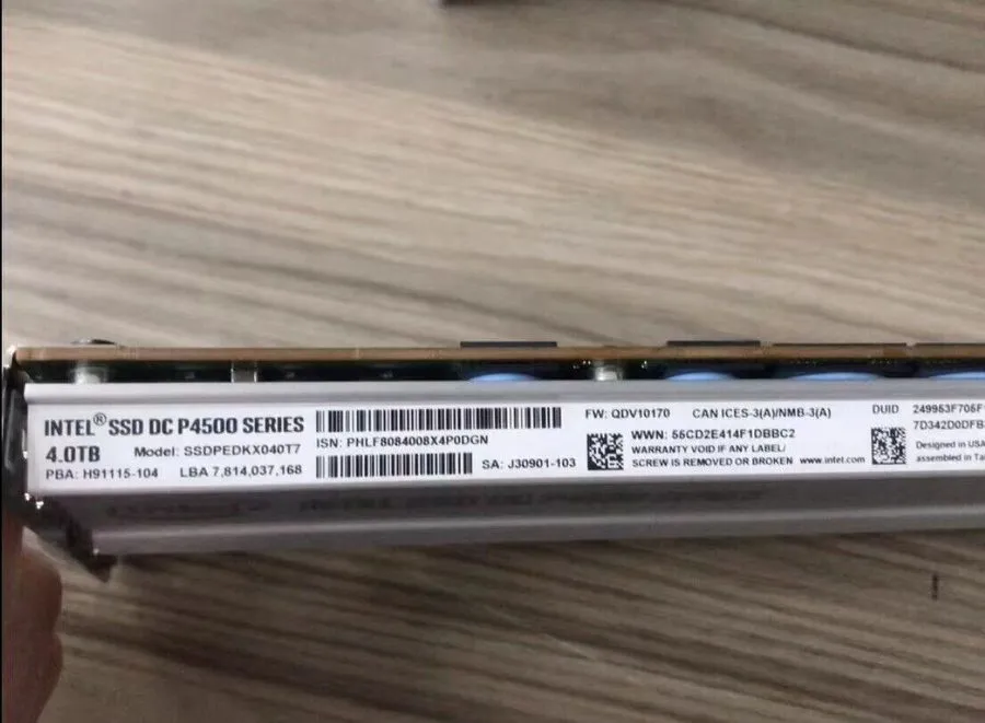 SSD-накопитель Intel DC P4500 Series 4TB SSD PCIE NVME Solid State Drive SSDPEDK