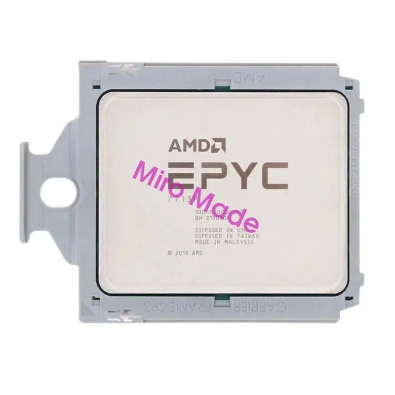 Процессор AMD EPYC 7713P CPU 64 Cores 128 Threads Up to 3.675GHz 225W SP3 Proces
