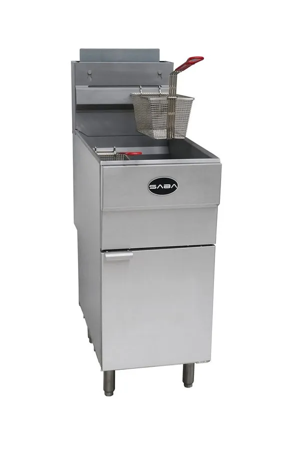 Фритюрница SABA GF45-N Commercial Deep Fryer Gas 120,000 BTU 45 Lbs INCLUDED