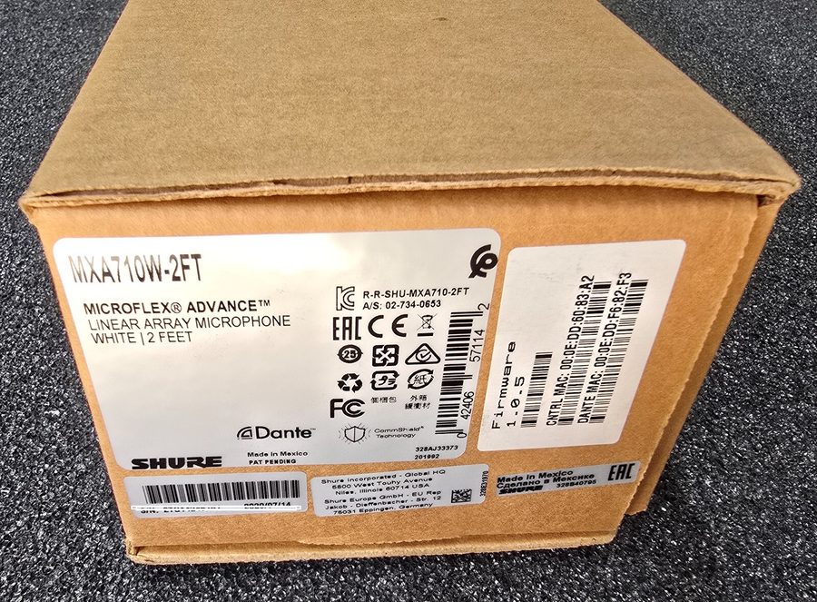Микрофон Shure MXA710W-2FT Microflex Advance Linear Array Microphone White 2 Fee