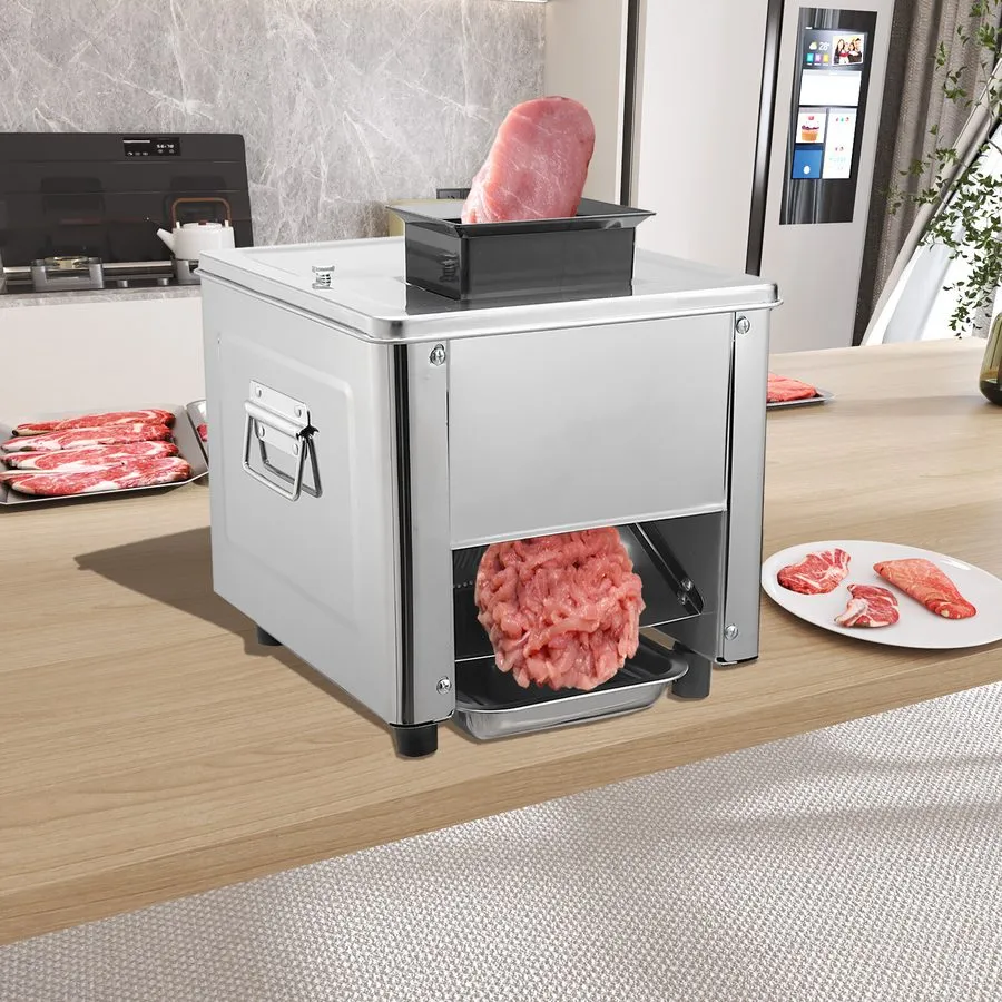 Слайсер 150kg/H Meat Cutter Commercial Electric Meat Slicer Shredded Cutting Mac