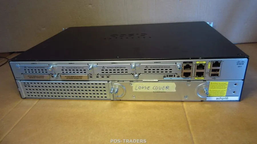 Маршрутизатор Cisco 2911 V07-2911/K9 Integrated 3-Port Gigabit Router LOOSE FRON