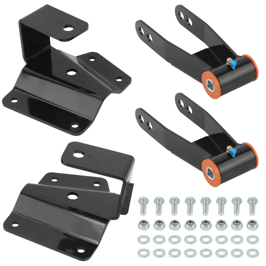 Такелажная скоба 3"-4" Drop Kit Rear Shackles Hangers для Chevy Silverado GMC Si — фото лота 2