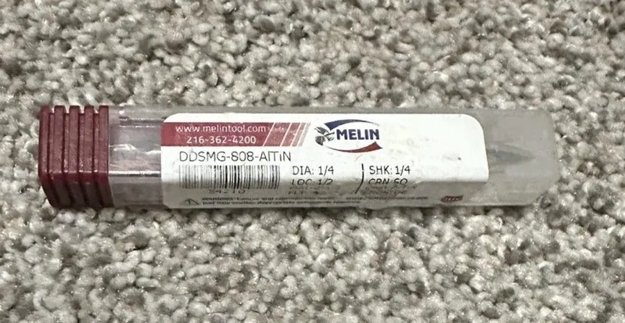 Режущий инструмент MELIN TOOL CO DDSMG-808 End Mill, Carbide, GP, Square, 1/4" — фото лота 1