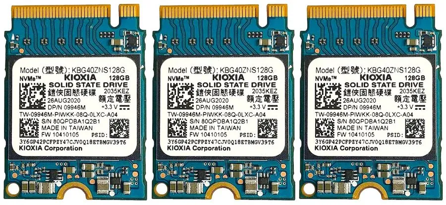 SSD-накопитель KIOXIA Toshiba BG4 128GB M.2 2230 PCIe Gen3 x4 NVMe SSD KBG40ZNS1