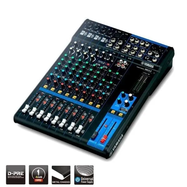 Микшерный пульт Yamaha Mixing Console MG12XU 12-Input 4-Bus Mixer Effects Deskto