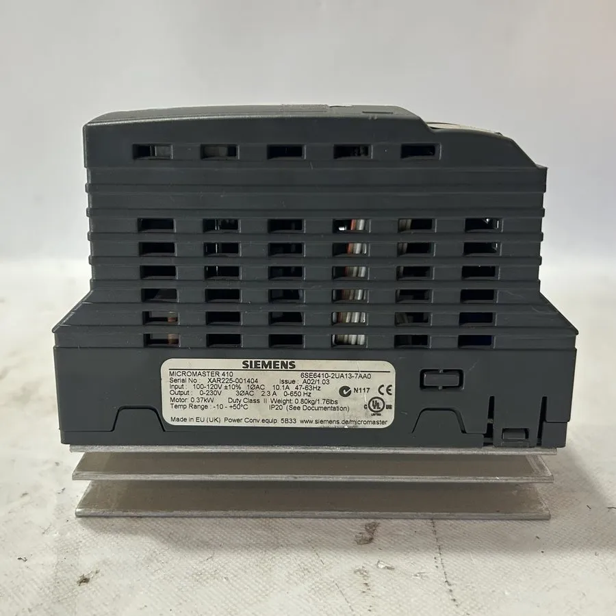Частотный преобразователь Siemens Micromaster 410 6SE6410-2UA13-7AA0 230V Variab — фото лота 1