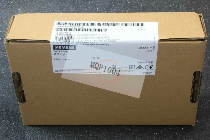 Панель оператора 6AV2 123-2DB03-0AX0 SIEMENS 6AV2123-2DB03-0AX0 HMI KTP400 4" To