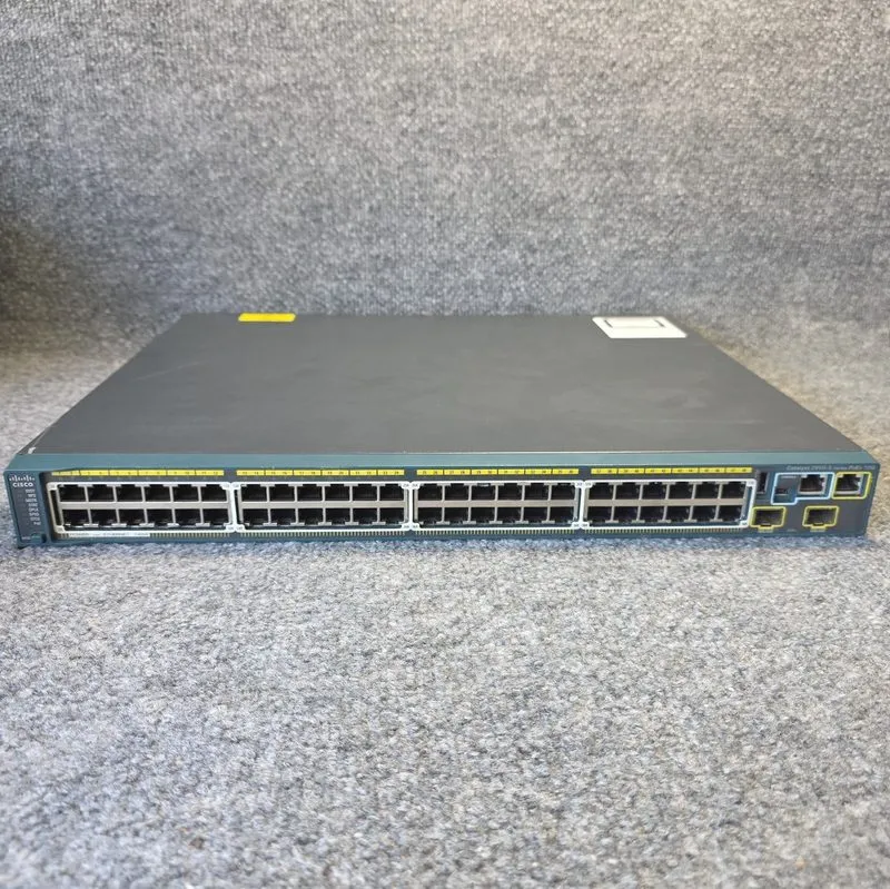 Коммутатор Cisco WS-C2960S-48FPD-L 48-Port PoE+ 740W 10G SFP+ Switch — фото лота 1