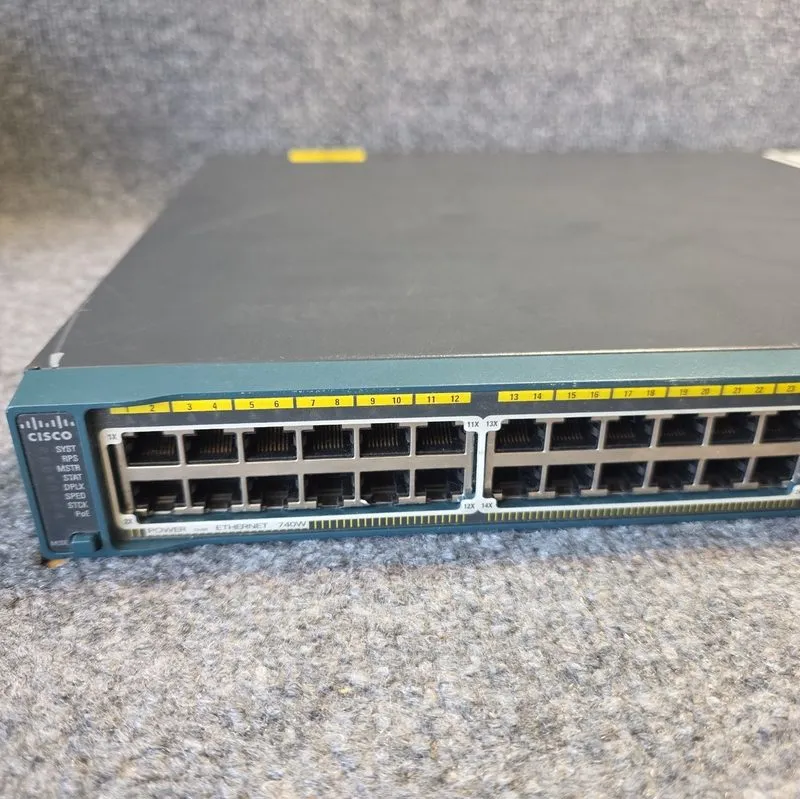 Коммутатор Cisco WS-C2960S-48FPD-L 48-Port PoE+ 740W 10G SFP+ Switch — фото лота 2