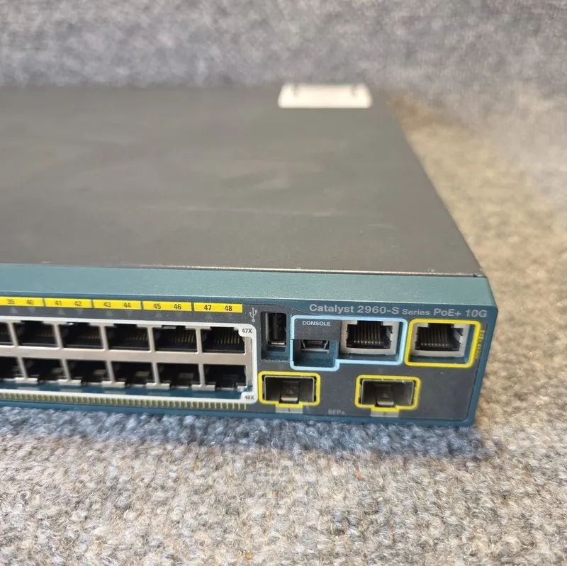 Коммутатор Cisco WS-C2960S-48FPD-L 48-Port PoE+ 740W 10G SFP+ Switch — фото лота 4