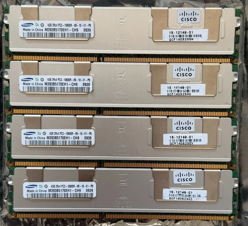 Модуль памяти Samsung 4GB 2Rx4 PC3-10600R DDR3-1333 ECC Reg Server RAM M393B5170
