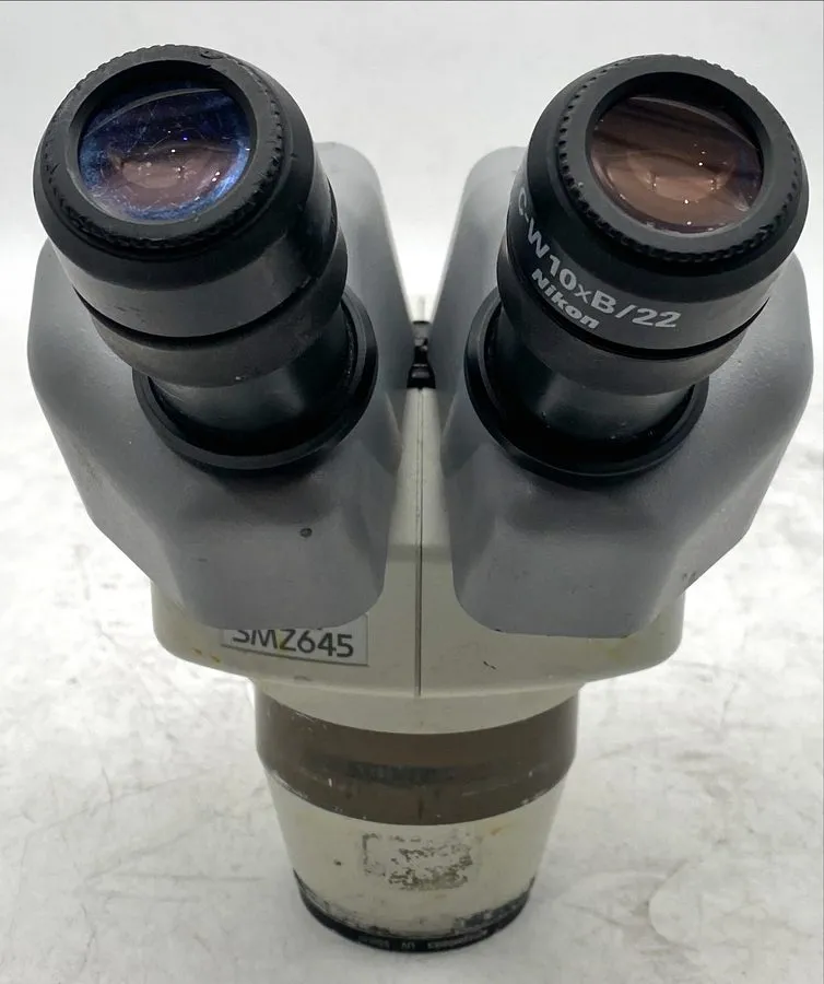 Микроскоп Nikon SMZ645 Microscope Head w/ C-W10X/22 Eyepiece Made in Japan — фото лота 2