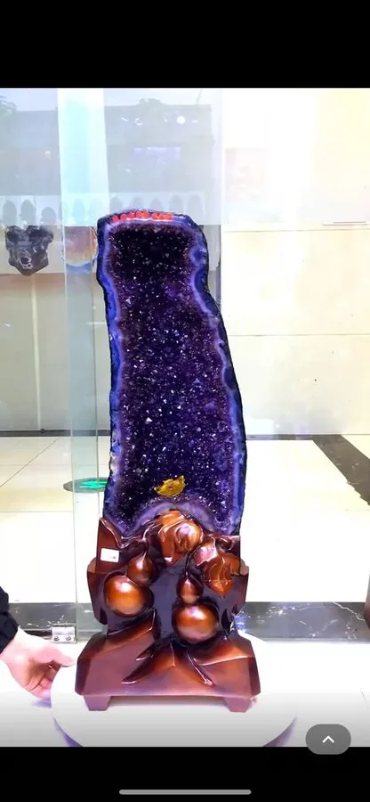 Лабораторный прибор 69.52LB 32.3”Tall Natural Uruguay amethyst geode quartz crys — фото лота 2