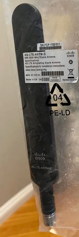 Маршрутизатор 5x Cisco 4G/3G Omnidirectional Dipole Antenna 4G-LTE-ANTM-D