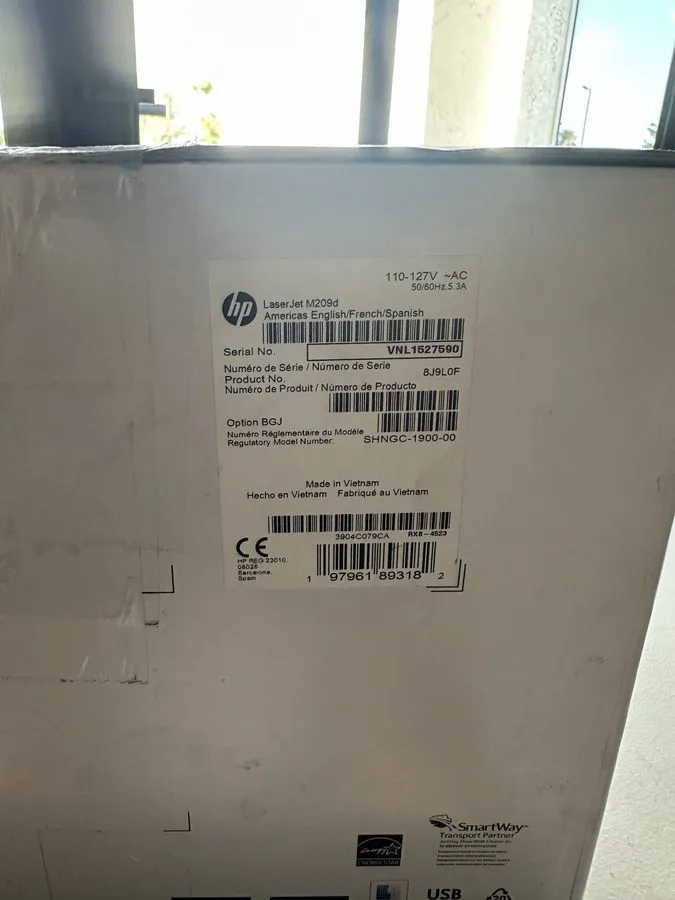 Лазерный принтер HP LaserJet M209d Laser Printer, Black And White Mobile Up to 2