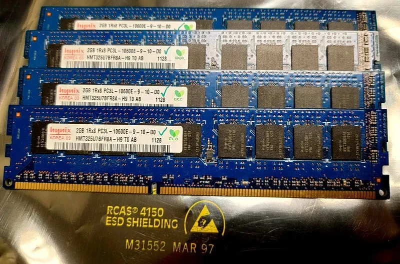 Модуль памяти 10X 4GB Samsung 4GB 2Rx8 PC3L-10600E DDR3 1333Mhz ECC Server RAM M