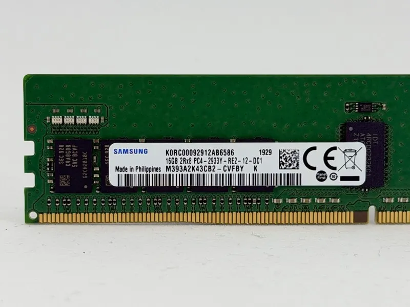 Модуль памяти Samsung 16GB DDR4 2Rx8 2933MHz ECC Registered RDIMM (M393A2K43CB2- — фото лота 1