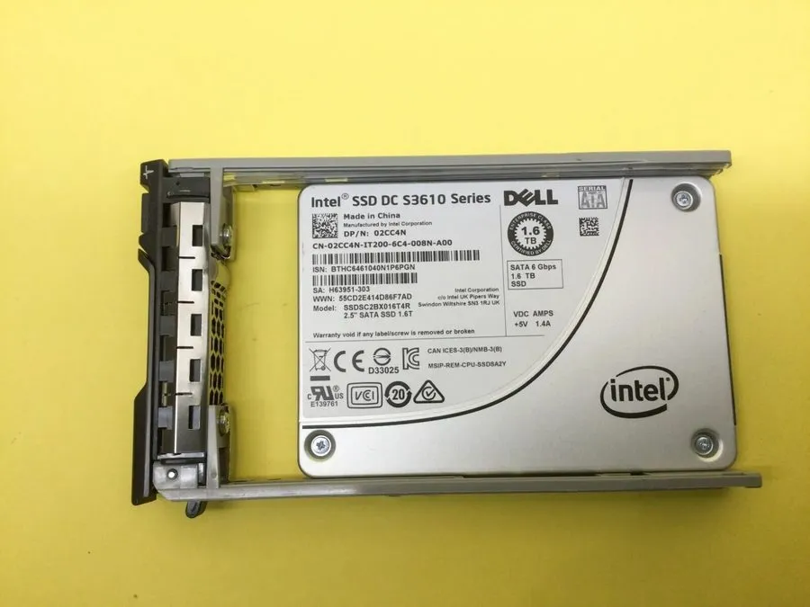 SSD-накопитель Intel DC S3610 Series 1.6TB SSD 02CC4N Enterprise 2.5" SSDSC2BX01
