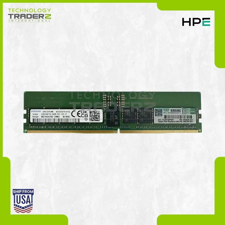 Модуль памяти HPE P64706-B21 32GB DDR5-5600MHz ECC RDIMM 2Rx8 RAM P53626-0A1 P65