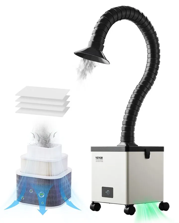 Дымоуловитель Solder Fume Extractor,150W 165CFM Soldering Smoke Extractor with 3