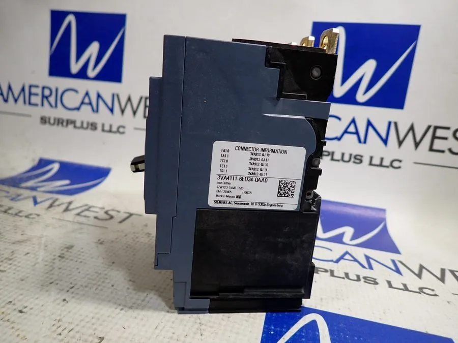 Автоматический выключатель SIEMENS 3VA4 3VA4111-6ED34-0AA0 3 pole 110 amp Bolt O
