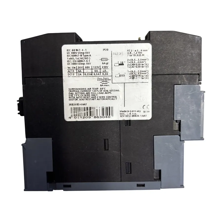 Реле Siemens 3RB2483-4AA1 SIRIUS Solid State Overload Relay 1-100A IO-Link