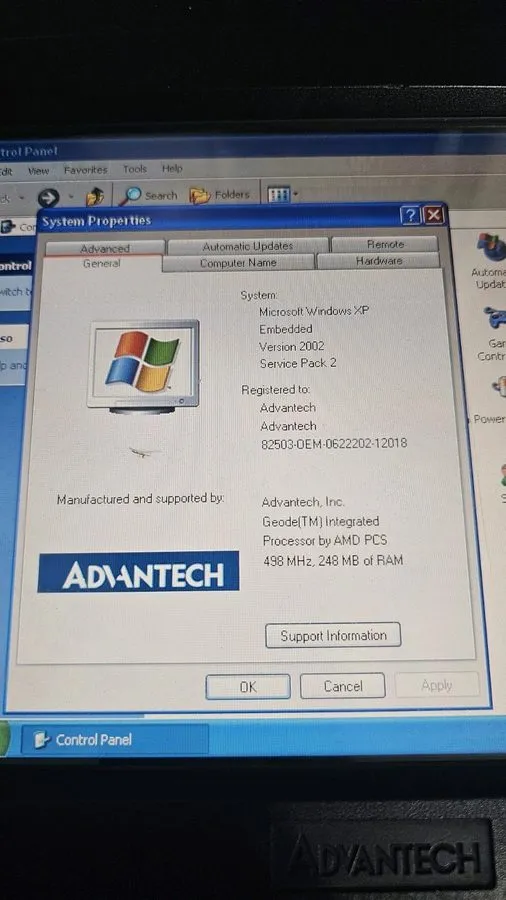 Промышленный компьютер Advantech PPC-L106T Operator Industrial Touchscreen Panel — фото лота 1