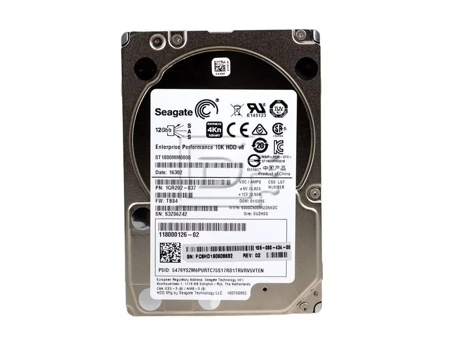 Жёсткий диск Seagate ST1800MM0008 1.8TB 4Kn SAS 12Gbps 10K 2.5in Hard Drive HDD — фото лота 1
