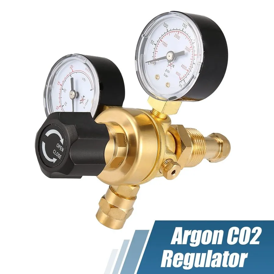 Трубопроводная арматура Argon CO2 Welding Gas Regulator Flowmeter 0-60 CFH CGA-5