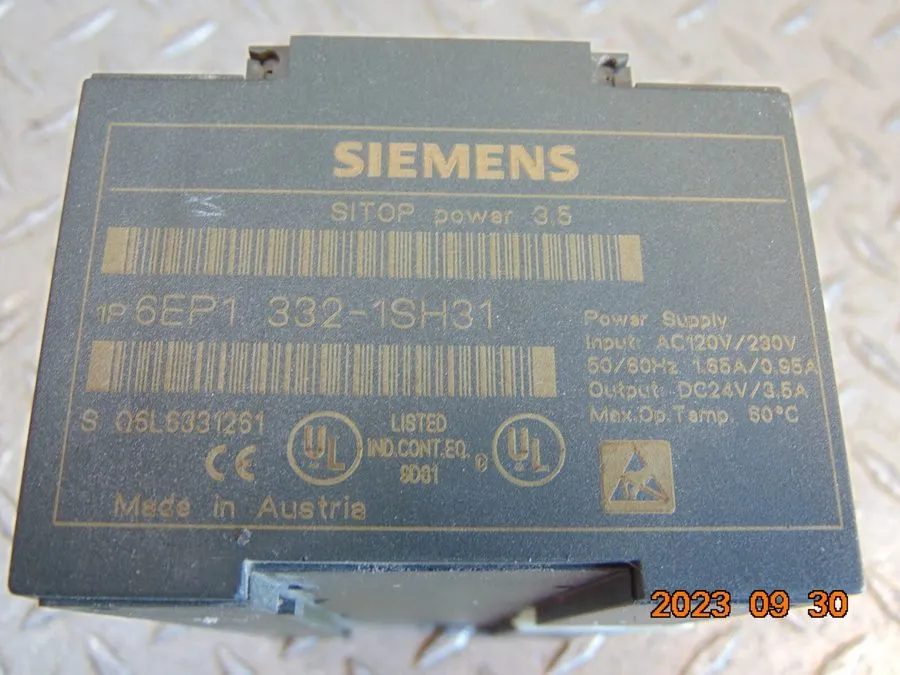 Блок питания Siemens SITOP POWER 3.5 1P 6EP1 332-1SH31 Power Supply 24 VDC 3.5 A